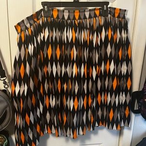 Pinup Couture Halloween Harlequin Bella Skirt 3XL